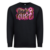 Black find a cure Premium Sweatshirt - FaDigitalArtStudio