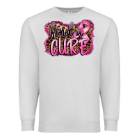 Dove Grey find a cure Premium Sweatshirt - FaDigitalArtStudio
