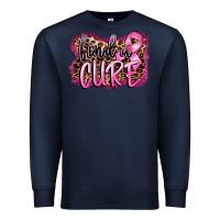 Navy find a cure Premium Sweatshirt - FaDigitalArtStudio