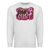 Oatmeal Heather find a cure Premium Sweatshirt - FaDigitalArtStudio
