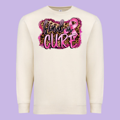Find A Cure Premium Sweatshirt Designed By Fadigitalartstudio