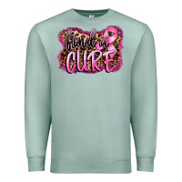 Seafoam find a cure Premium Sweatshirt - FaDigitalArtStudio