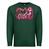 Sports Green find a cure Premium Sweatshirt - FaDigitalArtStudio