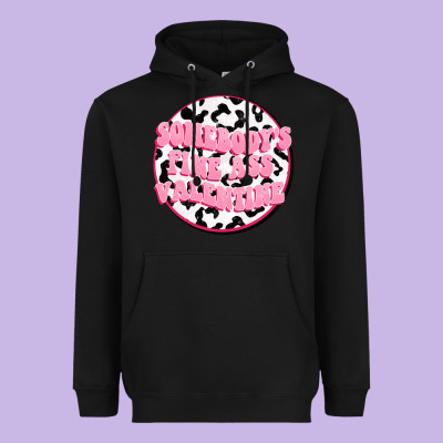 Somebody's Fine Ass Valentine Heavyweight Hoodie Designed By Fadigitalartstudio