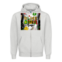 Dove Grey black nurse magic Zipper Hoodie - CowGirlArtShop