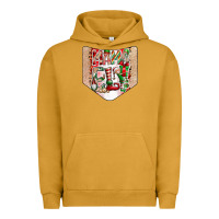 Pigment Peanut Butter Christmas Pocket Urban Hoodie - CowhideDigitalArt
