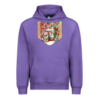 Tulip Christmas Pocket Urban Hoodie - CowhideDigitalArt