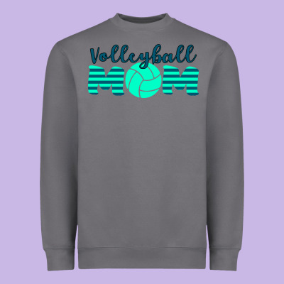 Volleyball Mom Heavyweight Sweatshirt Designed By Bettercallsaul