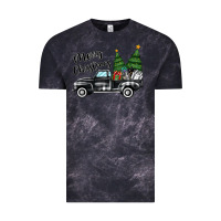 Cloud Black merry christmas truck Vintage Tee - MaliasSmallBusiness