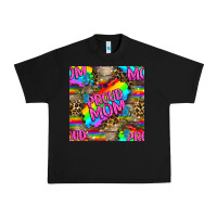 Black Pride LGBTQ+ Proud Mom With Leoapard Patterns Urban Heavy Tee - BundleAndBundleShop