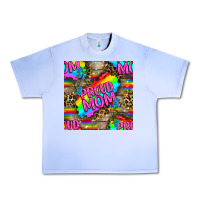 Grape Ice Pride LGBTQ+ Proud Mom With Leoapard Patterns Urban Heavy Tee - BundleAndBundleShop