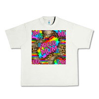 Pistachio Pride LGBTQ+ Proud Mom With Leoapard Patterns Urban Heavy Tee - BundleAndBundleShop
