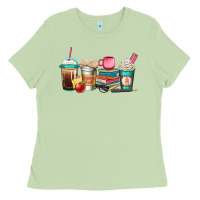 Matcha teacher fuel coffee cups Ladies Tee - Jasminsmagicworld