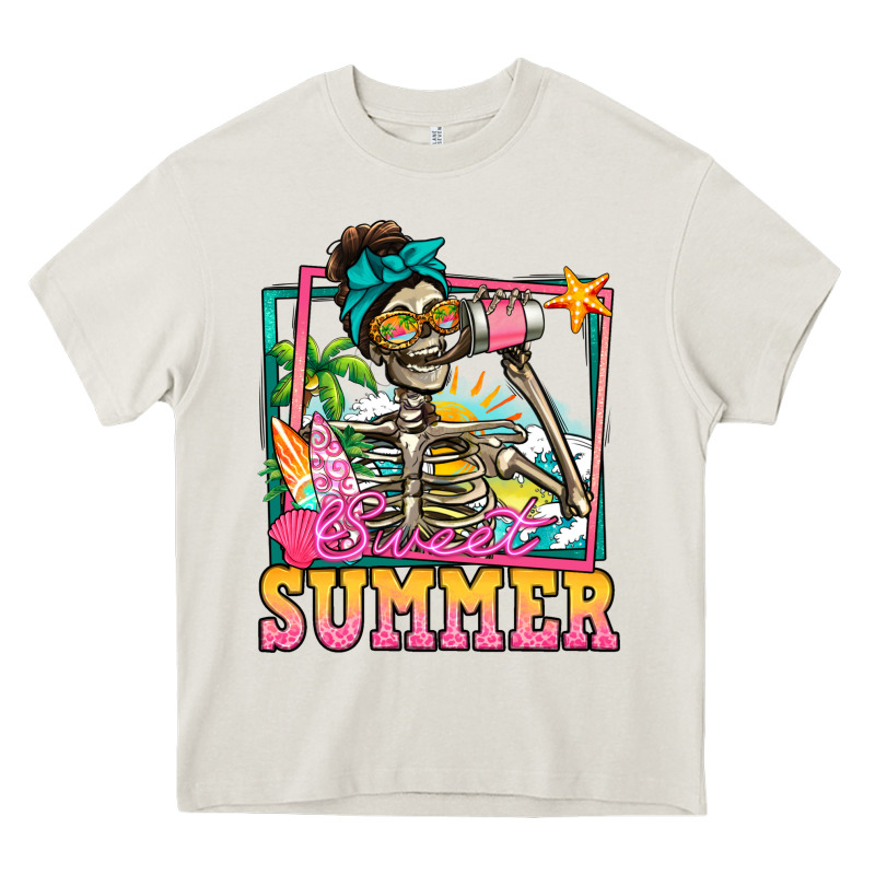 Sweet Summer Skeleton Heavy Core Tee by Jasminsmagicworld | Teevron