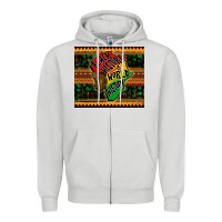 Dove Grey black history is world history Zipper Hoodie - CowGirlArtShop