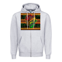 Heather Grey black history is world history Zipper Hoodie - CowGirlArtShop