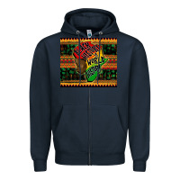 Navy black history is world history Zipper Hoodie - CowGirlArtShop