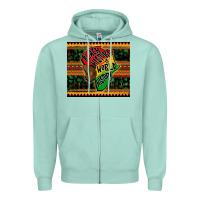 Seafoam black history is world history Zipper Hoodie - CowGirlArtShop