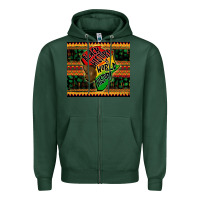 Sports Green black history is world history Zipper Hoodie - CowGirlArtShop