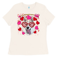 Bone valentine's day  white shepherd Ladies Tee - RanaPortraitStore