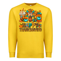 Lemon Happy Thanksgiving Coffee Cups Premium Sweatshirt - FaDigitalArtStudio