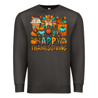 Smoke Happy Thanksgiving Coffee Cups Premium Sweatshirt - FaDigitalArtStudio