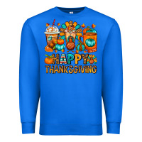 True Royal Happy Thanksgiving Coffee Cups Premium Sweatshirt - FaDigitalArtStudio
