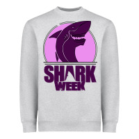 Heather Grey shark Week Heavyweight Sweatshirt - Bettercallsaul