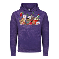 Cloud Purple nurse coffee cups Vintage Hoodie - MaliasSmallBusiness