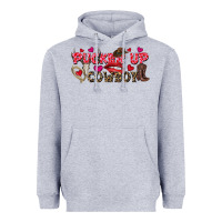 Heather Grey Pucker Up Cowboy Valentine's Day Heavyweight Hoodie - FaDigitalArtStudio
