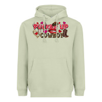Matcha Pucker Up Cowboy Valentine's Day Heavyweight Hoodie - FaDigitalArtStudio