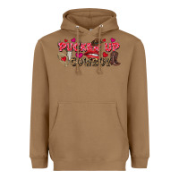 Toasted Coconut Pucker Up Cowboy Valentine's Day Heavyweight Hoodie - FaDigitalArtStudio