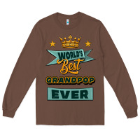 Chestnut world's best grandpop ever Long Sleeve Tee - Jasminsmagicworld