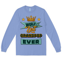 Colony Blue world's best grandpop ever Long Sleeve Tee - Jasminsmagicworld