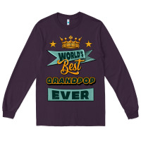 Plum world's best grandpop ever Long Sleeve Tee - Jasminsmagicworld