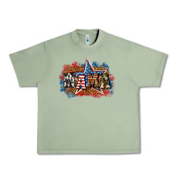 Oil Green Patriotic Mama Urban Heavy Tee - BundleAndBundleShop