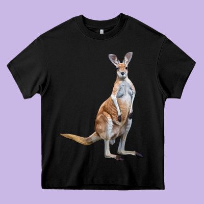 Kangaroo Heavy Core Tee Designed By Lillyallendesigns
