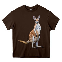 Chocolate Brown kangaroo Heavy Core Tee - LillyAllenDesigns