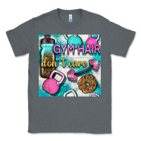 Gym Hair Don't Care Clasp And Water Bottle With Glitter Seamless Patte Classic Tee | Teevron