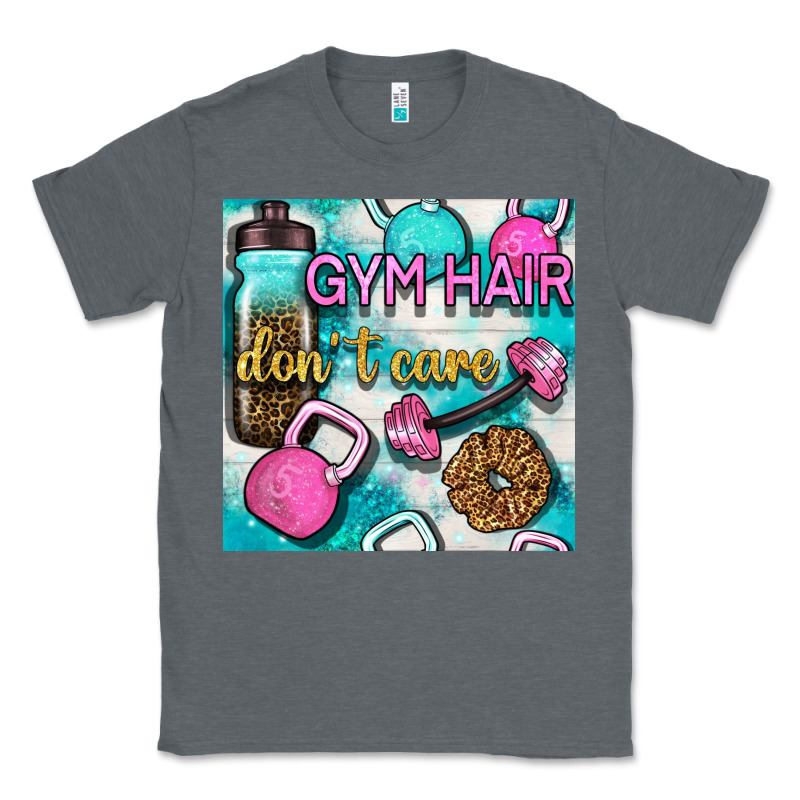 Gym Hair Don't Care Clasp And Water Bottle With Glitter Seamless Patte Classic Tee by BundleAndBundleShop | Teevron