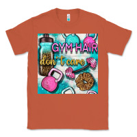 Copper gym hair don't care clasp and water bottle with glitter seamless patte Classic Tee - BundleAndBundleShop