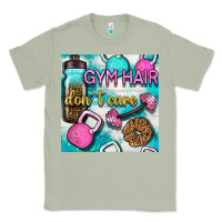 Matcha gym hair don't care clasp and water bottle with glitter seamless patte Classic Tee - BundleAndBundleShop