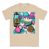 Mushroom gym hair don't care clasp and water bottle with glitter seamless patte Classic Tee - BundleAndBundleShop