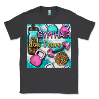 Smoke gym hair don't care clasp and water bottle with glitter seamless patte Classic Tee - BundleAndBundleShop