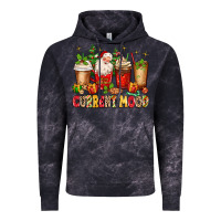 Cloud Black Christmas Santa coffee cups current mood Vintage Hoodie - MaliasSmallBusiness