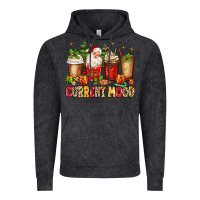 Vintage Black Christmas Santa coffee cups current mood Vintage Hoodie - MaliasSmallBusiness