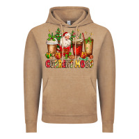Vintage Coffee Christmas Santa coffee cups current mood Vintage Hoodie - MaliasSmallBusiness