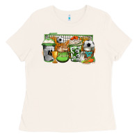 Bone soccer coffee Ladies Tee - Jasminsmagicworld