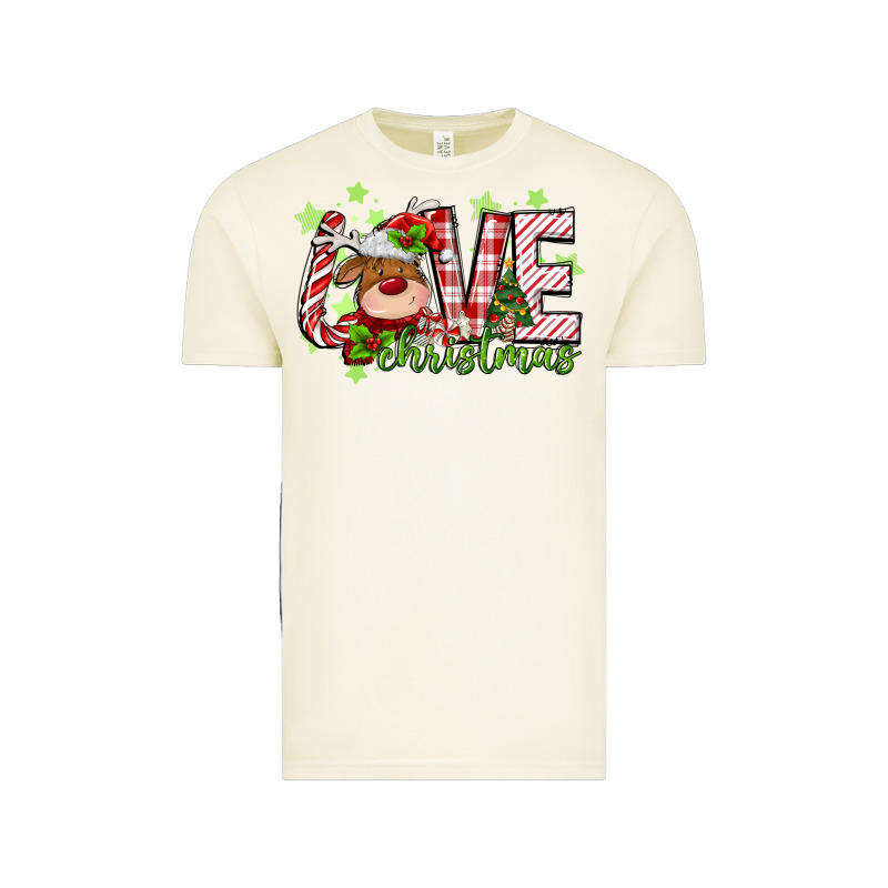 Love Christmas Deer Vintage Tee by MaliasSmallBusiness | Teevron