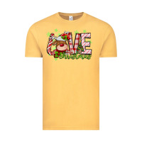 Vintage Mustard love christmas deer Vintage Tee - MaliasSmallBusiness